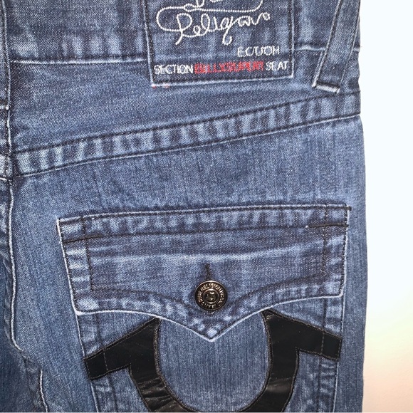 True Religion Blue Straight Jeans Classic Style 32 - Picture 7 of 12